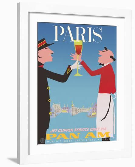 Paris, France - Pan American World Airways-Aaron Fine-Framed Giclee Print