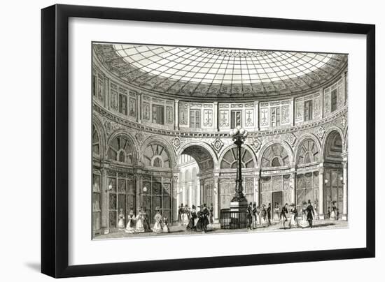 Paris, France - Passage Colbert-B. Winkles-Framed Art Print