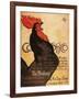 Paris, France - Periodical Cocorico Rooster Promotional Poster-Lantern Press-Framed Art Print