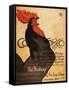 Paris, France - Periodical Cocorico Rooster Promotional Poster-Lantern Press-Framed Stretched Canvas