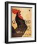 Paris, France - Periodical Cocorico Rooster Promotional Poster-Lantern Press-Framed Art Print