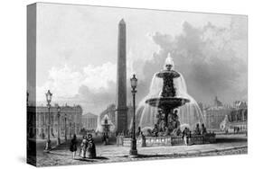 Paris, France - Place de La Concorde-J.b. Allen-Stretched Canvas