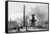 Paris, France - Place de La Concorde-J.b. Allen-Framed Stretched Canvas