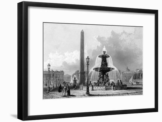 Paris, France - Place de La Concorde-J.b. Allen-Framed Art Print