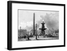 Paris, France - Place de La Concorde-J.b. Allen-Framed Art Print