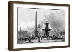 Paris, France - Place de La Concorde-J.b. Allen-Framed Art Print