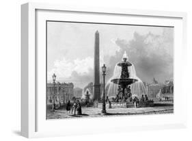 Paris, France - Place de La Concorde-J.b. Allen-Framed Art Print