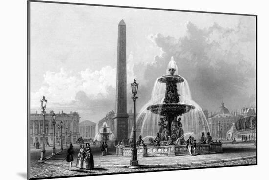 Paris, France - Place de La Concorde-J.b. Allen-Mounted Art Print