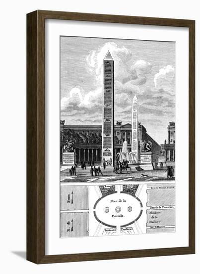 Paris, France - Place de La Concorde-null-Framed Art Print