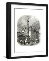 Paris, France - Place Du Chatelet-null-Framed Giclee Print