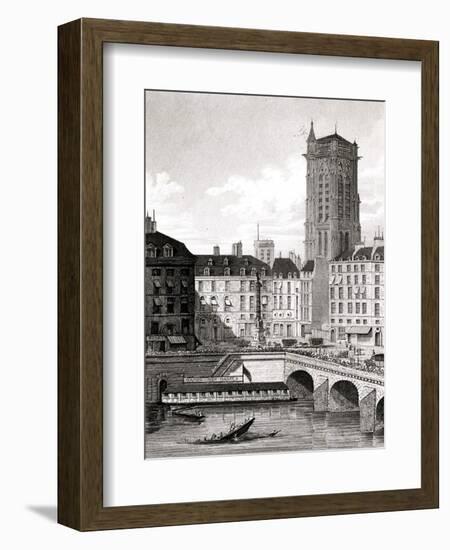 Paris, France - Place Du Chatelet-B. Winkles-Framed Art Print