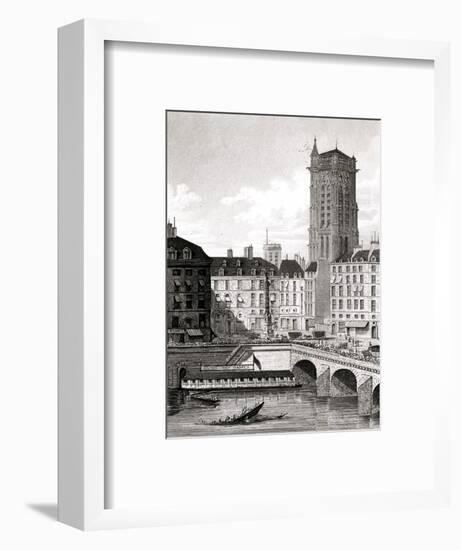 Paris, France - Place Du Chatelet-B. Winkles-Framed Art Print