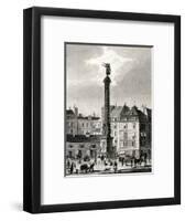 Paris, France - Place Du Chatelet-B. Winkles-Framed Art Print