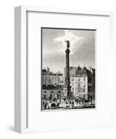 Paris, France - Place Du Chatelet-B. Winkles-Framed Art Print