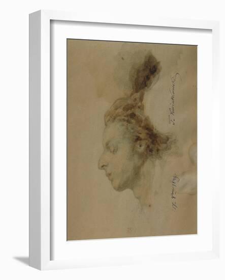 Paris, France, Portrait of Frederic Francois Chopin-null-Framed Giclee Print