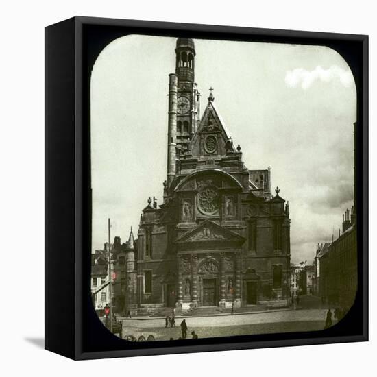 Paris (France), Saint-Etienne Du Mont Church, Circa 1890-1895-Leon, Levy et Fils-Framed Stretched Canvas