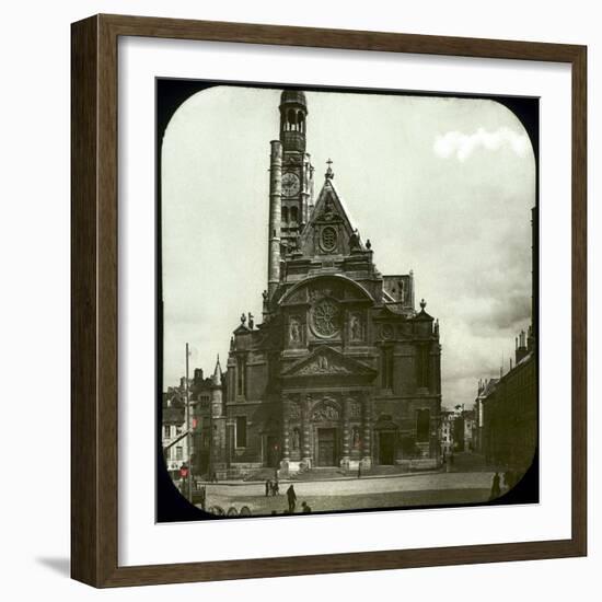 Paris (France), Saint-Etienne Du Mont Church, Circa 1890-1895-Leon, Levy et Fils-Framed Photographic Print