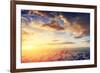 Paris, France Skyline, Panorama at Sunset. View on Eiffel Tower, Champ De Mars-Michal Bednarek-Framed Photographic Print