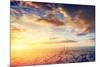 Paris, France Skyline, Panorama at Sunset. View on Eiffel Tower, Champ De Mars-Michal Bednarek-Mounted Photographic Print