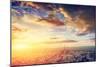 Paris, France Skyline, Panorama at Sunset. View on Eiffel Tower, Champ De Mars-Michal Bednarek-Mounted Photographic Print