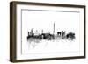 Paris France Skyline-Michael Tompsett-Framed Premium Giclee Print