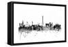 Paris France Skyline-Michael Tompsett-Framed Stretched Canvas