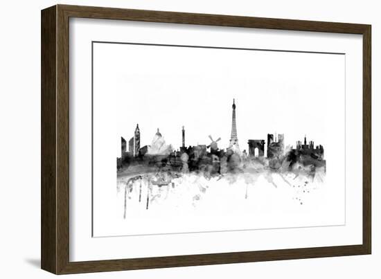 Paris France Skyline-Michael Tompsett-Framed Art Print