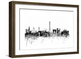 Paris France Skyline-Michael Tompsett-Framed Art Print