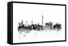 Paris France Skyline-Michael Tompsett-Framed Stretched Canvas