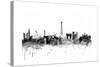 Paris France Skyline-Michael Tompsett-Stretched Canvas