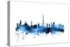 Paris France Skyline-Michael Tompsett-Stretched Canvas