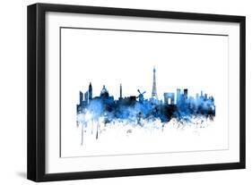 Paris France Skyline-Michael Tompsett-Framed Art Print