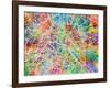 Paris France Street Map-Michael Tompsett-Framed Art Print