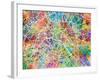 Paris France Street Map-Michael Tompsett-Framed Art Print