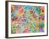 Paris France Street Map-Michael Tompsett-Framed Art Print