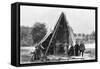 Paris, France - Tour Eiffel, Construction Surveying-null-Framed Stretched Canvas