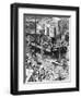 Paris, France - Tour Eiffel, Construction-E.a. Tilly-Framed Art Print