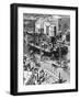 Paris, France - Tour Eiffel, Construction-E.a. Tilly-Framed Art Print