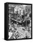 Paris, France - Tour Eiffel, Construction-E.a. Tilly-Framed Stretched Canvas