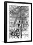 Paris, France - Tour Eiffel, Construction-null-Framed Art Print