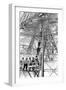 Paris, France - Tour Eiffel, Construction-null-Framed Art Print