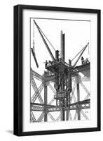 Paris, France - Tour Eiffel, Construction-null-Framed Art Print