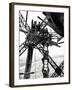 Paris, France - Tour Eiffel, Construction-null-Framed Art Print