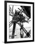 Paris, France - Tour Eiffel, Construction-null-Framed Art Print