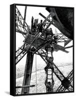 Paris, France - Tour Eiffel, Construction-null-Framed Stretched Canvas