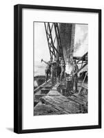 Paris, France - Tour Eiffel, Construction-Henri Jago-Framed Art Print