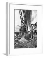 Paris, France - Tour Eiffel, Construction-Henri Jago-Framed Art Print