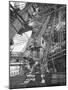 Paris, France - Tour Eiffel, Construction-null-Mounted Art Print