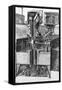 Paris, France - Tour Eiffel, Construction-null-Framed Stretched Canvas