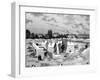 Paris, France - Tour Eiffel, Foundations-null-Framed Art Print